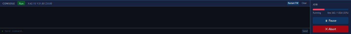 A job running in terraForge